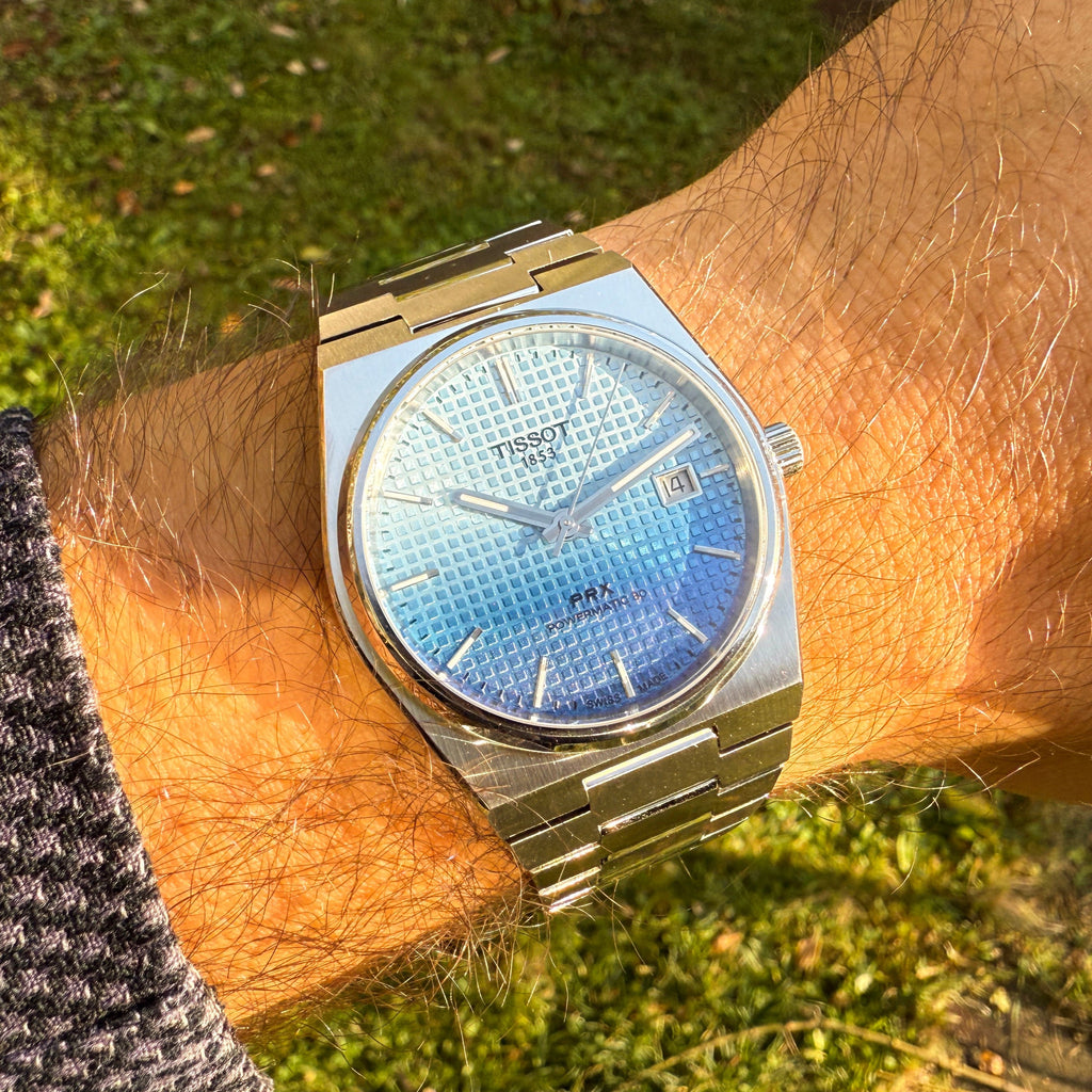 Tissot PRX Powermatic 80 Gradient Blue Dial Silver Steel Strap Watch for Men - T137.407.11.351.01