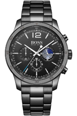 Buy Shop Hugo Boss Professional Black Dial Black Steel Strap Watch for Men - 1513528 USA Online