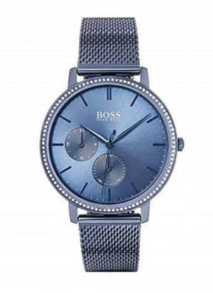 Buy Shop Hugo Boss Infinity Blue Dial Blue Mesh Bracelet Watch for Women - 1502518 USA Online