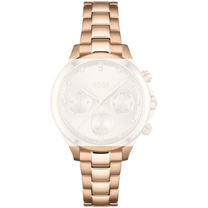 Buy Shop Hugo Boss Carnation Gold Dial Gold Steel Strap Watch for Women - 1502592 USA Online