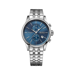 Buy Shop Hugo Boss Jet Blue Dial Silver Steel Strap Watch for Men - 1513384 USA Online
