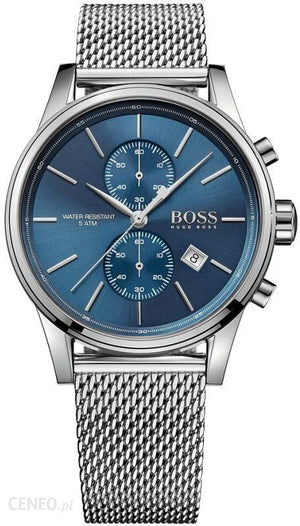 Buy Shop Hugo Boss Jet Blue Dial Silver Mesh Bracelet Watch for Men - 1513441 USA Online