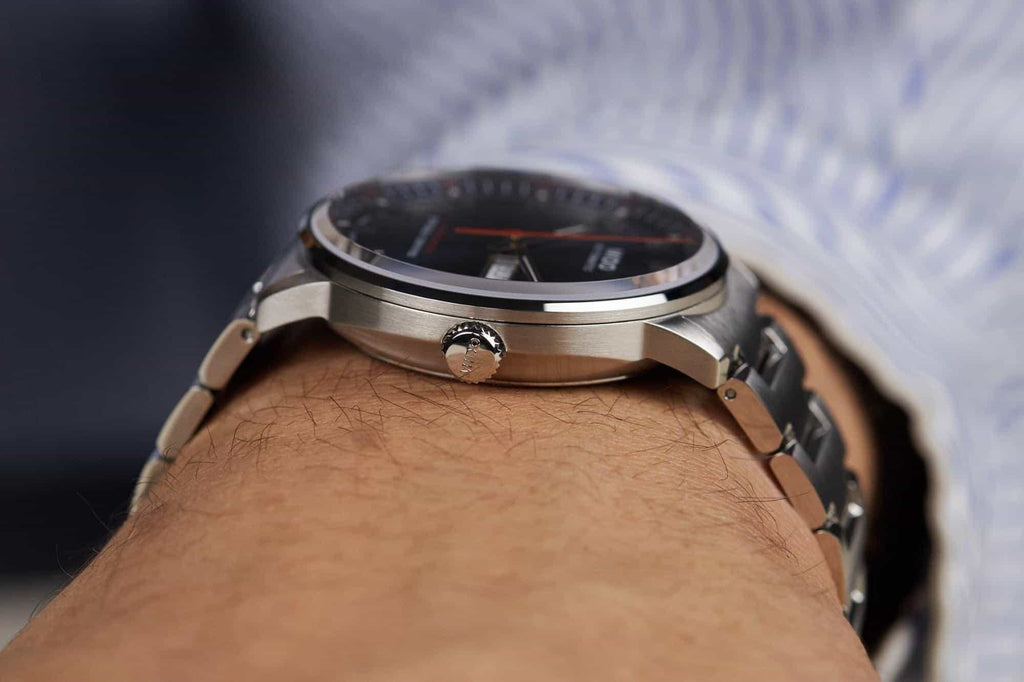 Buy Shop Mido Commander II Automatic Black Dial Silver Steel Strap Watch For Men - M021.431.11.051.00 USA Online