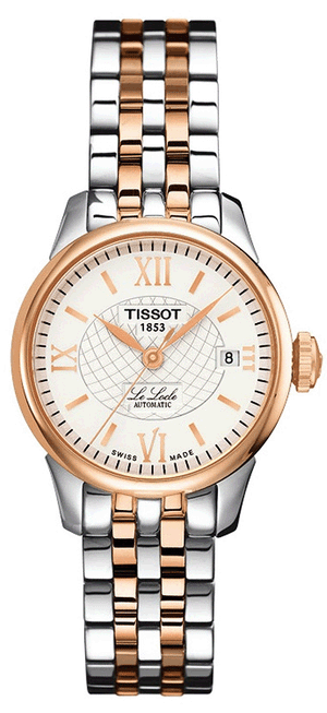 Buy Shop Tissot Le Locle Automatic Small Lady Silver Dial Two Tone Steel Strap Watch For Women - T41.2.183.33 USA Online
