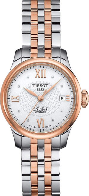 Buy Shop Tissot Le Locle Automatic Lady Silver Dial Two Tone Steel Strap Watch For Women - T41.2.183.16 USA Online