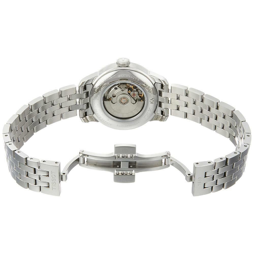 Buy Shop Tissot Le Locle Lady Automatic Diamonds Silver Dial Silver Steel Strap Watch For Women - T006.207.11.036.00 USA Online
