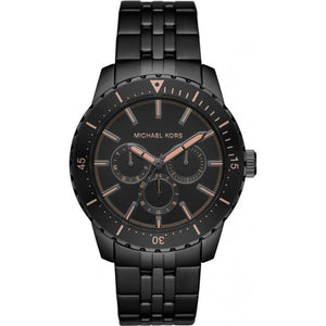 Buy Shop Michael Kors Cunningham Chronograph Black Dial Black Steel Strap Watch For Men - MK7157 USA Online