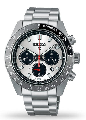 Buy Shop Seiko Prospex Speedtimer Solar Chronograph Silver Dial Silver Steel Strap Watch for Men - SSC911 USA Online