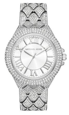 Buy Shop Michael Kors Camille Three-Hand Crystals Silver Dial Silver Steel Strap Watch for Women - MK4803 USA Online