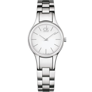 Buy Shop Calvin Klein Simplicity White Dial Silver Steel Strap Watch for Women - K4323126 USA Online