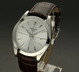 Buy Shop Tissot Gentlemen Silver Dial Brown Leather Strap Watch for Men - T127.410.16.031.01 USA Online