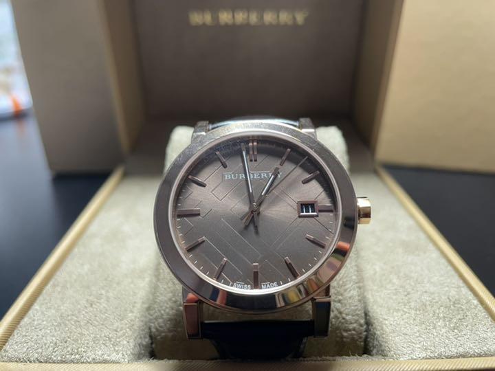 Buy Shop Burberry The City Brown Dial Brown Leather Strap Watch for Men - BU9013 USA Online