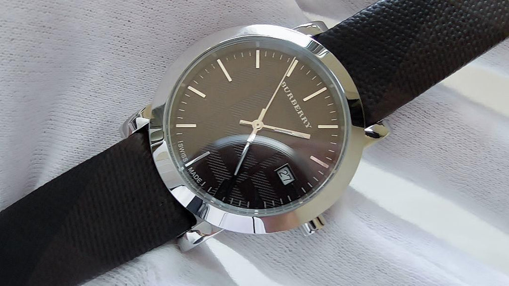 Buy Shop Burberry Smoked Brown Dial Brown Leather Strap Watch for Women - BU1775 USA Online