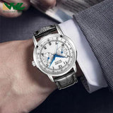 Buy Shop Citizen Eco Drive Silver Dial Black Leather Strap Watch For Men - AO9000-06B USA Online