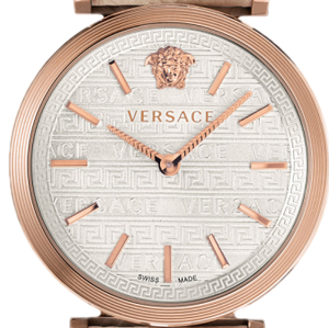 Buy Shop Versace V-Twist White Dial White Leather Strap Watch for Women - VELS00419 USA Online