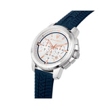 Buy Shop Maserati Successo Chronograph White Dial Blue Rubber Strap Watch For Men - R8871621013 USA Online
