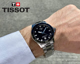 Tissot Seastar 1000 Black Dial Silver Steel Strap Watch For Men - T120.410.11.051.00