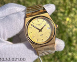 Buy Shop Tissot PRX Champagne Yellow Gold Dial Gold Steel Strap Watch for Men - T137.410.33.021.00 USA Online