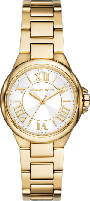 Buy Shop Michael Kors Camille Quartz White Dial Gold Steel Strap Watch For Women - MK7255 USA Online