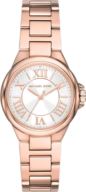 Buy Shop Michael Kors Camille Quartz White Dial Rose Gold Steel Strap Watch For Women - MK7256 USA Online