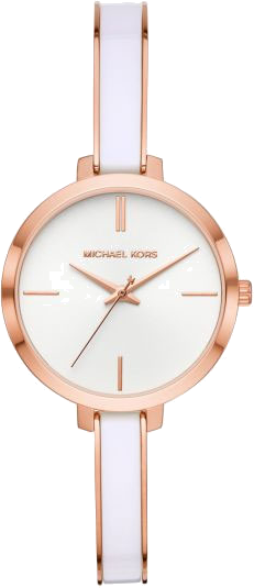 Buy Shop Michael Kors Jaryn Analog White Dial Two Tone Steel Strap Watch For Women - MK4342 USA Online