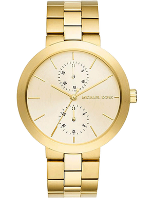 Buy Shop Michael Kors Garner Quartz Gold Dial Gold Steel Strap Watch For Women - MK6408 USA Online