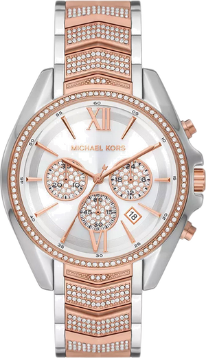 Buy Shop Michael Kors Whitney Chronograph Silver Dial Two Tone Steel Strap Watch For Women - MK7225 USA Online