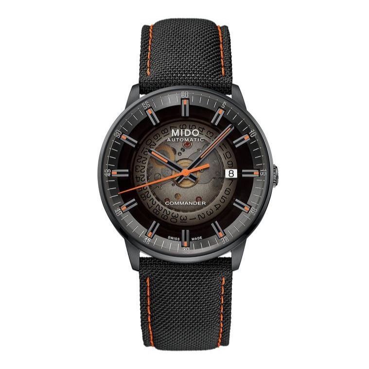 Buy Shop Mido Commander Automatic Gradient Black Dial Black Nylon Strap Watch For Men - M021.407.37.411.00 USA Online