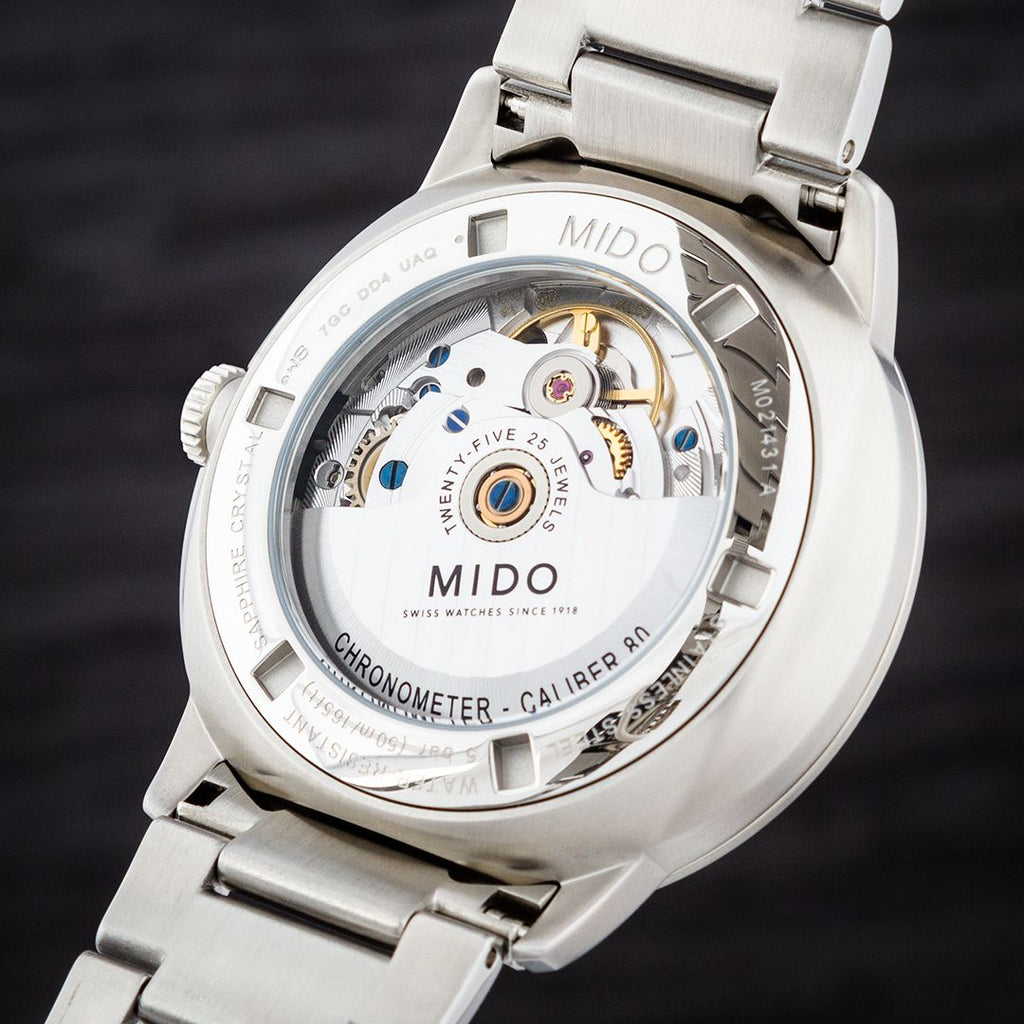 Buy Shop Mido Commander II Automatic Chronometer Silver Dial Silver Steel Strap Watch For Men - M021.431.11.031.00 USA Online