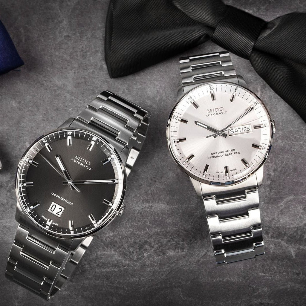 Buy Shop Mido Commander II Automatic Chronometer Silver Dial Silver Steel Strap Watch For Men - M021.431.11.031.00 USA Online