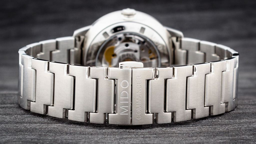 Buy Shop Mido Commander II Automatic Chronometer Grey Dial Silver Steel Strap Watch For Men - M021.431.11.061.00 USA Online