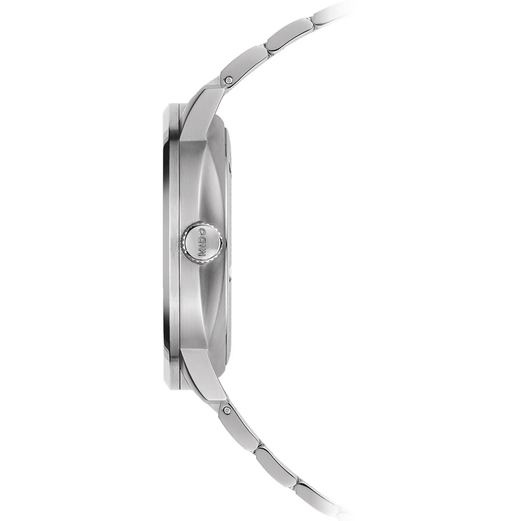 Buy Shop Mido Commander Automatic Gradient Black Dial Silver Steel Strap Watch For Men - M021.407.11.411.00 USA Online