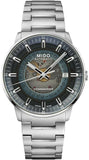 Buy Shop Mido Commander Automatic Gradient Blue Dial Silver Steel Strap Watch For Men - M021.407.11.411.01 USA Online
