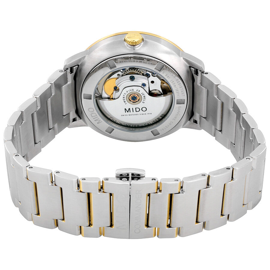 Buy Shop Mido Commander II Automatic Chronometer Silver Dial Two Tone Steel Strap Watch For Men - M021.431.22.071.00 USA Online