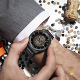 Buy Shop Mido Commander II Automatic Gradient Black Dial Black Steel Strap Watch For Men - M021.407.33.411.00 USA Online