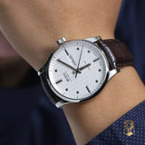 Buy Shop Mido Multifort Automatic Silver Dial Black Leather Strap Watch For Men - M005.430.16.031.80 USA Online