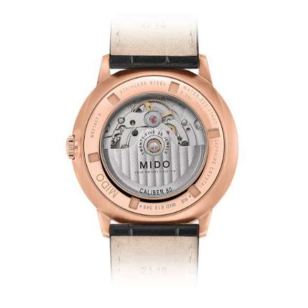 Buy Shop Mido Commander Automatic Black Dial Black Leather Strap Watch For Men - M021.407.36.411.00 USA Online