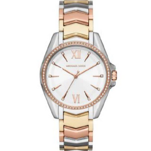Buy Shop Michael Kors Whitney Quartz White Dial Two Tone Steel Strap Watch For Women - MK6686 USA Online