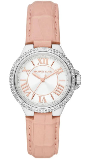 Buy Shop Michael Kors Camille Three-Hand Crystals White Dial Pink Leather Strap Watch for Women - MK2963 USA Online