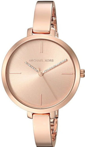 Buy Shop Michael Kors Jaryn Quartz Rose Gold Dial Rose Gold Steel Strap Watch For Women - MK3735 USA Online