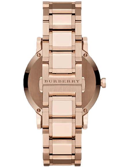 Buy Shop Burberry The City Grey Dial Rose Gold Steel Strap Watch for Men - BU9353 USA Online
