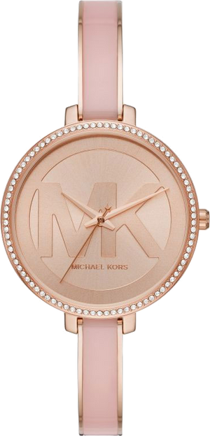 Buy Shop Michael Kors Jaryn Analog Rose Gold Dial Pink Steel Strap Watch For Women - MK4545 USA Online