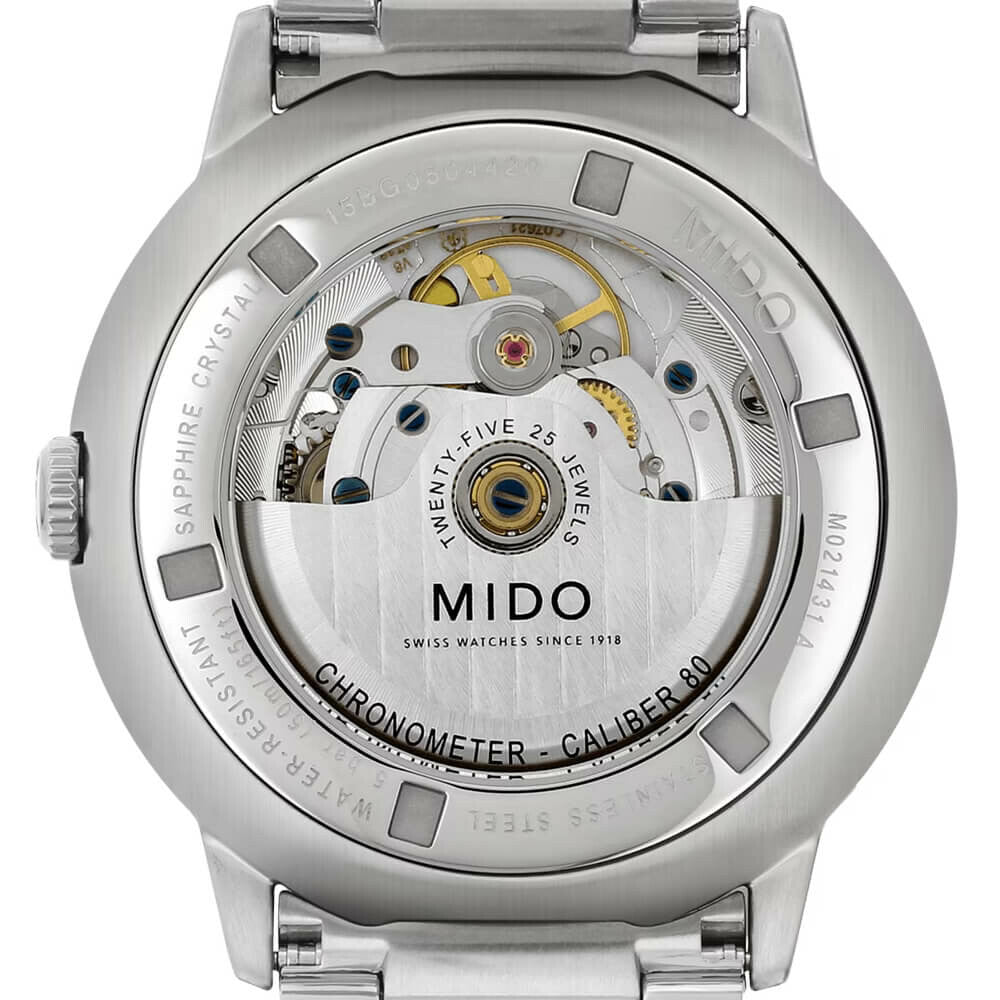 Buy Shop Mido Commander II Automatic Chronometer Silver Dial Silver Steel Strap Watch For Men - M021.431.11.031.00 USA Online