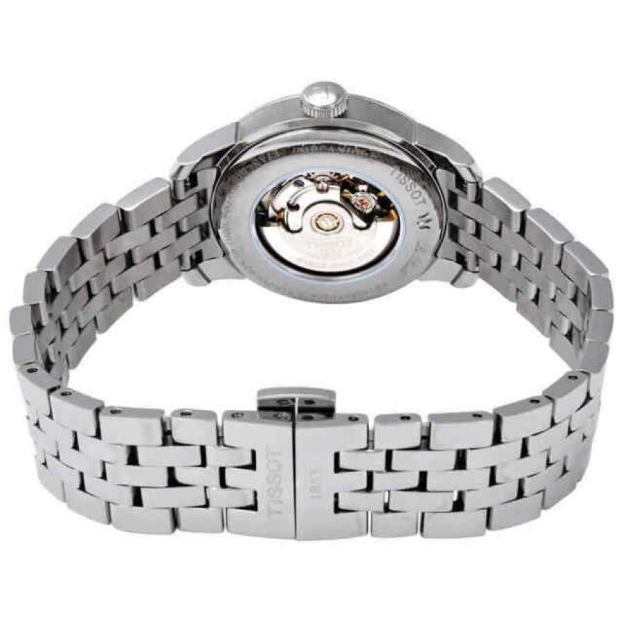 Buy Shop Tissot Le Locle Lady Automatic Diamonds Silver Dial Silver Steel Strap Watch For Women - T006.207.11.036.00 USA Online