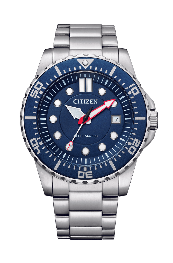 Buy Shop Citizen Promaster Mechanical Blue Dial Silver Steel Strap Watch For Men - NJ0121-89L USA Online