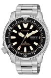 Buy Shop Citizen Promaster 200M Diver Fugu Asian Limited Edition Black Dial Silver Steel Strap Watch For Men - NY0090-86E USA Online
