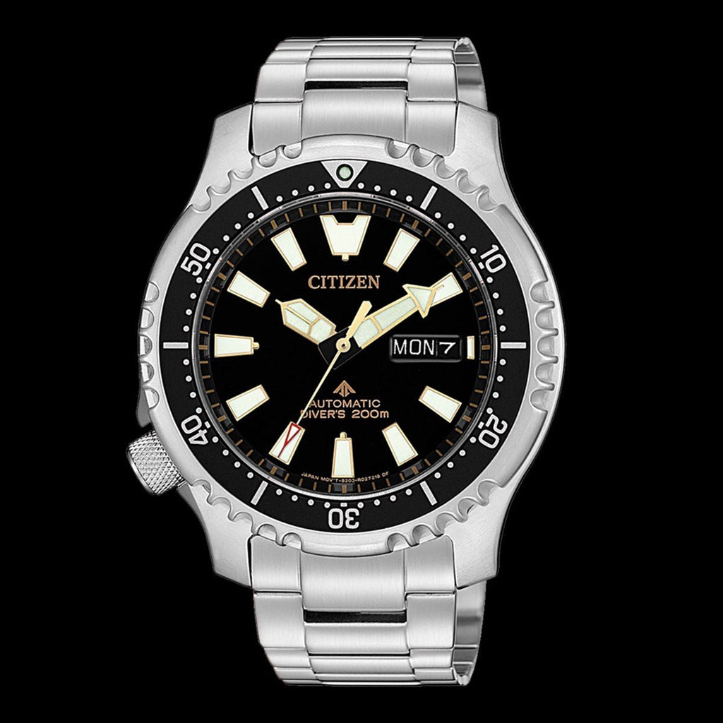 Buy Shop Citizen Promaster 200M Diver Fugu Asian Limited Edition Black Dial Silver Steel Strap Watch For Men - NY0090-86E USA Online