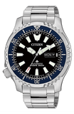 Buy Shop Citizen Promaster Fugu Limited Edition Diver's 200m Automatic Black Dial Silver Steel Strap Watch For Men - NY0098-84E USA Online