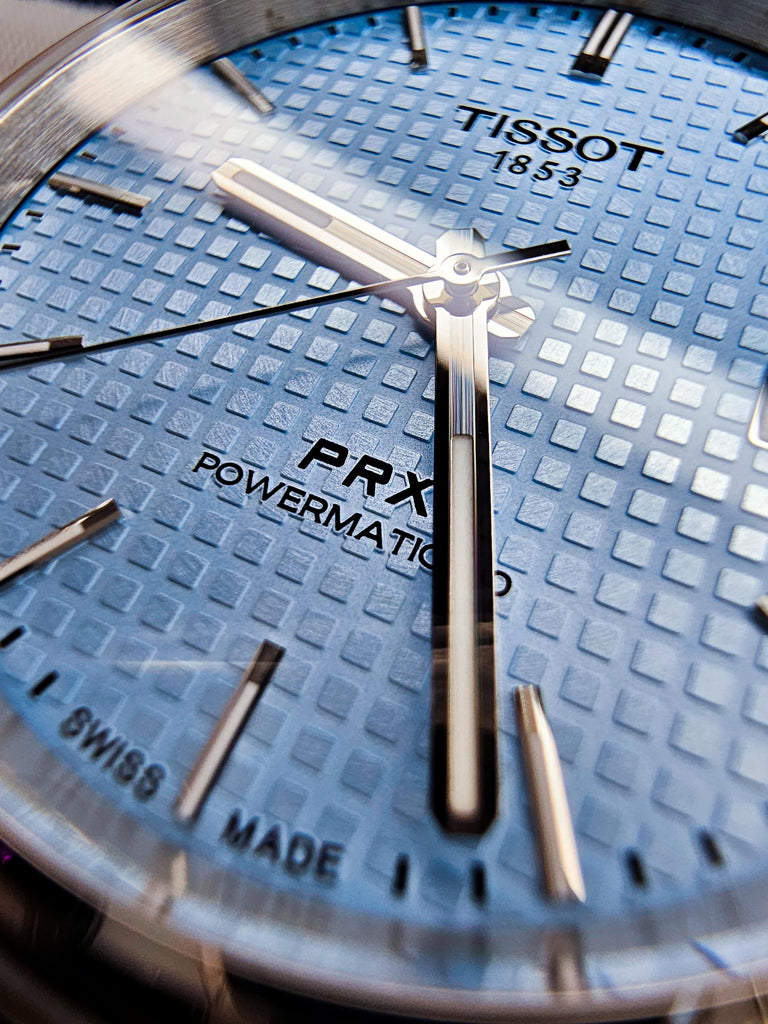 Buy Shop Tissot PRX Powermatic 80 Ice Blue Tiffany Dial Silver Steel Strap Watch for Men - T137.407.11.351.00 USA Online