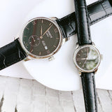 Buy Shop Tissot Le Locle Automatic Lady Black Dial Black Leather Strap Watch for Women - T41.1.123.57 USA Online